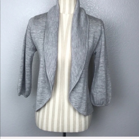 BCBGMaxAzria Merino Wool Gray Cardigan Size XS - Picture 6 of 7